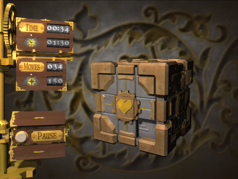 Gentleman, I present to you, steampunk companion cube. : r/Portal